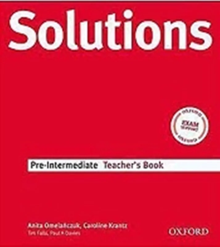 کتاب معلم سولوشنز پری اینترمدیت ویرایش سوم Teachers Book Solutions Pre-Intermediate 3rd +CD