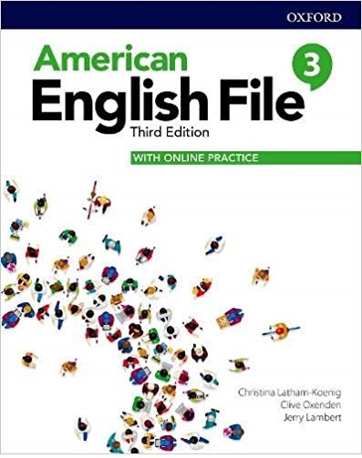 کتاب امریکن انگلیش فایل 3 ويرايش سوم سایز کوچک وزیری : American English File 3rd Edition