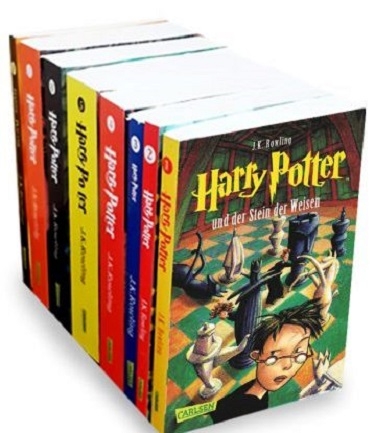 پکیج 8 جلدی سری کتاب رمان های هری پاتر آلمانی Harry Potter German Edition