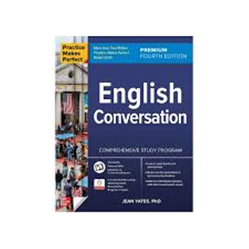 کتاب پرکتیس میکز پرفکت انگلیش کانورسیشن Practice Makes Perfect English Conversation Premium Third Edition