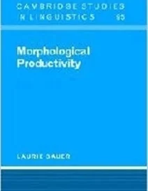 کتاب Morphological Productivity (Cambridge Studies in Linguistics)