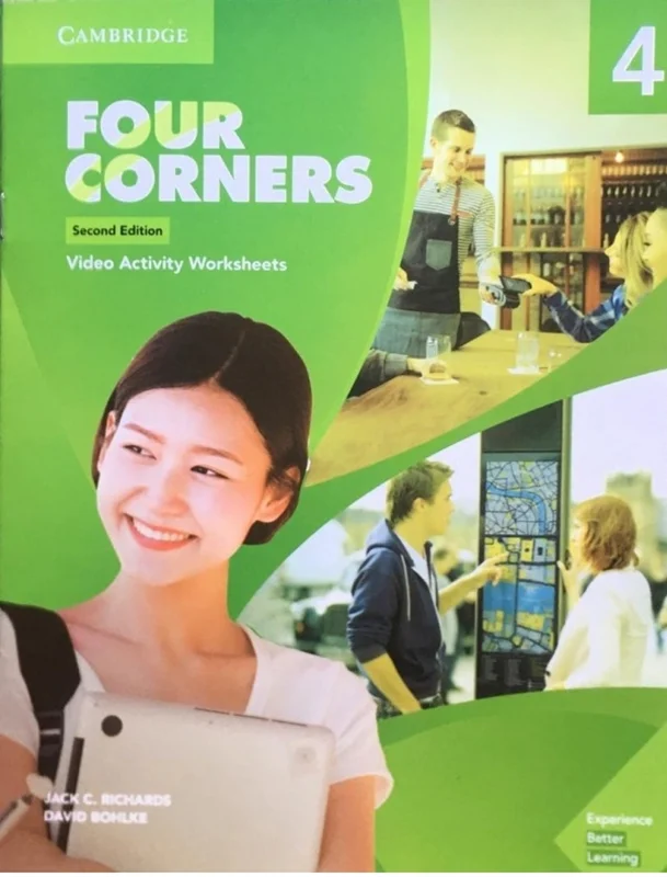 کتاب Four Corners 4 Video Activity book with 2nd Edition (کتاب فیلم فور کورنرز ویرایش دوم)