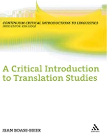 کتاب A Critical Introduction to Translation Studies