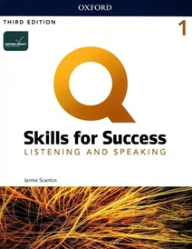 کتاب زبان کیو اسکیلز فور ساکسس Q Skills for Success 1 Listening & Speaking (3rd)+DVD