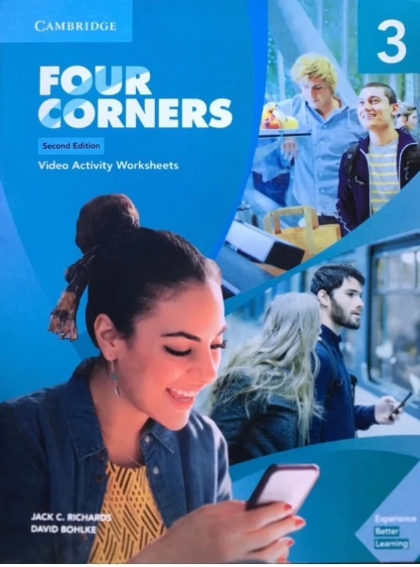 کتاب Four Corners 3 Video Activity book with 2nd Edition (کتاب فیلم فور کورنرز ویرایش دوم)