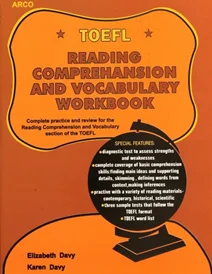 کتاب زبان تافل ریدینگ کامپریهنشن اند وکبیولری ورک بوک Toefl: Reading Comprehension And Vocabulary Workbook