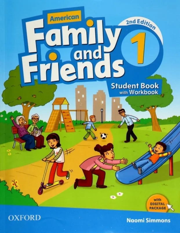کتاب امریکن فمیلی اند فرندز ویرایش دومAmerican Family and Friends 1 (2nd) SB+WB وزیری