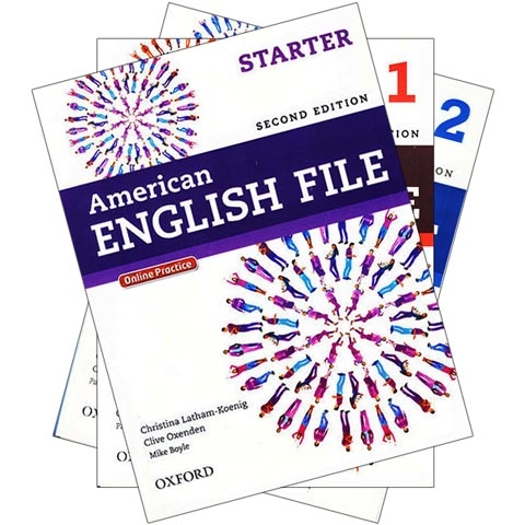 پکیج 3 جلد اول کتابهای امریکن انگلیش فایل ویرایش دوم American English File