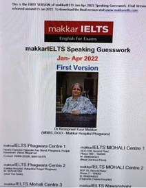 کتاب ماکار آیلتس اسپیکینگ Makkar IELTS Speaking Guesswork Jan Apr 2022 First Version