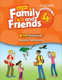 فلش کارت امریکن فمیلی اند فرندز ویرایش دوم Flashcards American Family and Friends 4 Second Edition