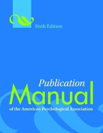 کتاب زبان Publication Manual of the American Psychological Association 6th ed