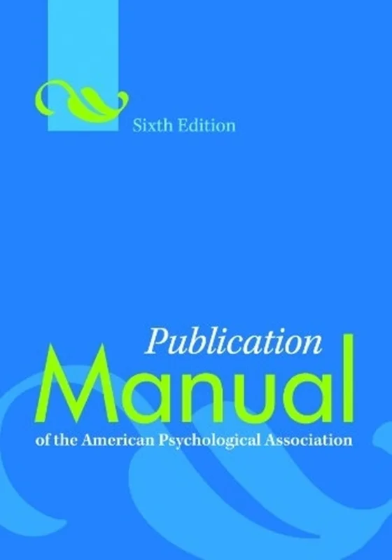 کتاب زبان Publication Manual of the American Psychological Association 6th ed