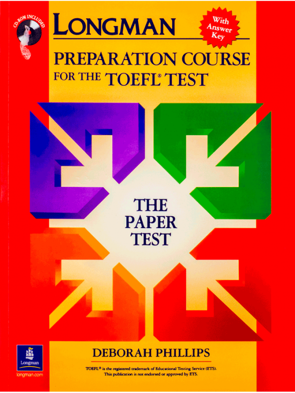 کتاب لانگمن پی بی تی پریپریشن کورس فور تافل تست پیپیر تست Longman PBT Preparation Course for the TOEFL Test The Paper Tests