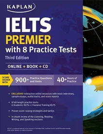 کتاب کاپلن آیلتس پریمیر ویرایش سوم Kaplan IELTS Premier with 8 Practice Tests 3rd+CD