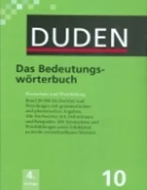 کتاب زبان آلمانی Duden das bedeutungs-worterbuch band 10