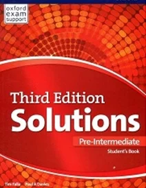 کتاب آموزشی سولوشنز پری اینترمدیت ویرایش سوم Solutions Pre-Intermediate 3rd Edition