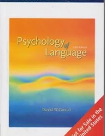 کتاب سایکولوژی آف لنگویج ویرایش پنجم Psychology of Language 5th Edition