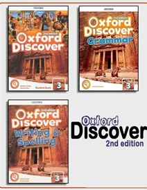 Oxford discover 3 + grammar + Writing and Spelling + CD پک کامل اکسفورد دیسکاوری 3