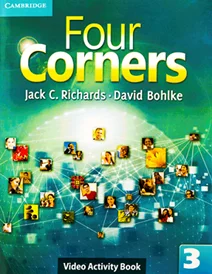 کتاب فور کورنرز3 ویدئو اکتیویتی ویرایش اول Four Corners 3 Video Activity book with DVD
