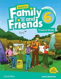 کتاب امریکن فمیلی اند فرندز ویرایش دوم American Family and Friends 2nd 6 S+W+CD+DVD وزيری