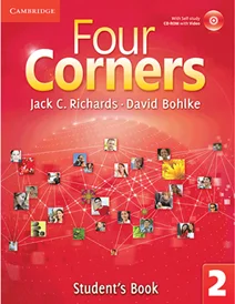کتاب آموزشی فورکورنرز 2 ویرایش اول Four Corners 2 Student Book and Work book with CD