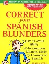 کتاب زبان کتاب اسپانیایی correct your spanish blunders