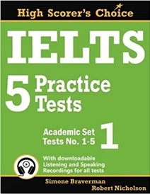کتاب زبان آیلتس ۵ پرکتیس تستس آکادمیک IELTS 5 Practice Tests, Academic Set 1: Tests No. 1-5