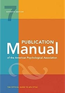 کتاب Publication Manual of the American Psychological Association Seventh Edition