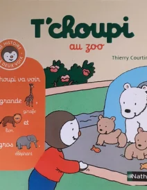 کتاب داستان فرانسه برو باغ وحش tchoupi au zoo