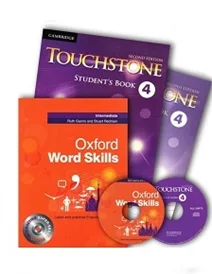 پک تاچ استون 4 و ورد اسکیلز اینترمدیت Touchstone 4 + Oxford Word Skills Intermediate