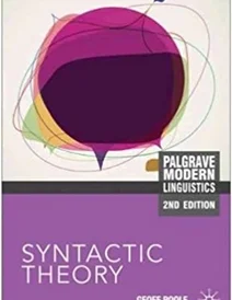 کتاب Syntactic Theory (Palgrave Modern Linguistics)