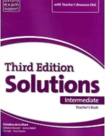 کتاب معلم سولوشنز اینترمدیت ویرایش سوم Teachers Book Solutions Intermediate 3rd +Cd