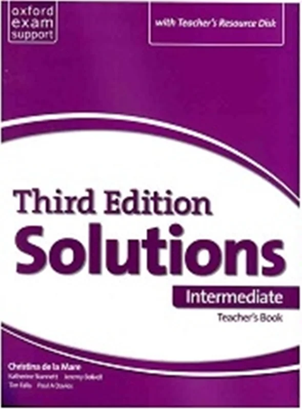 کتاب معلم سولوشنز اینترمدیت ویرایش سوم Teachers Book Solutions Intermediate 3rd +Cd