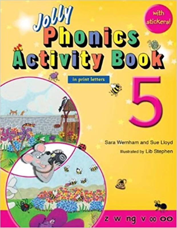 کتاب جولی فونیکس 5 Jolly Phonics (اکتیویتی بوک به همراه ورک بوک)