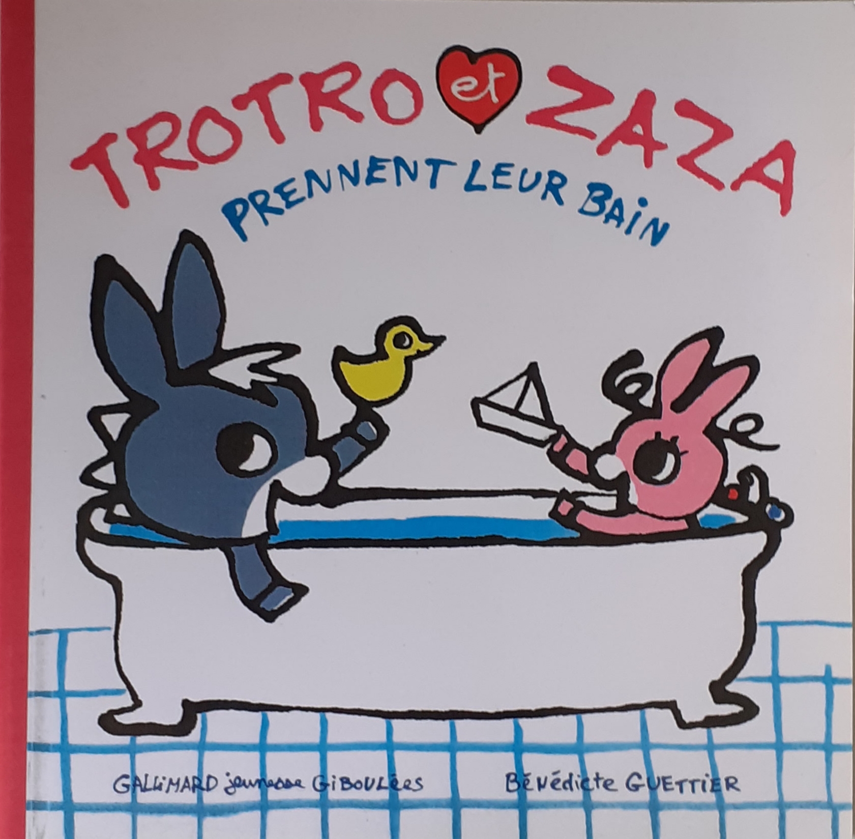 کتاب داستان فرانسه trotro et zaza به حمام بروید prennent leur bain