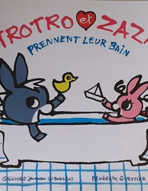 کتاب داستان فرانسه trotro et zaza به حمام بروید prennent leur bain
