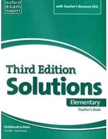 کتاب معلم سولوشنز المنتری ویرایش سوم Teachers Book Solutions Elementary 3rd+CD