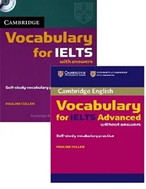 مجموعه دو جلدی کمبریج وکبیولری فور آیلتس اینتر و ادونسد Cambridge Vocabulary for Ielts +CD