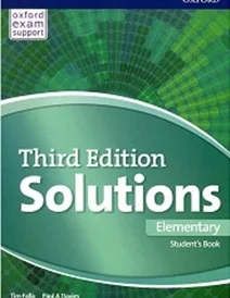 کتاب آموزشی سولوشنز المنتری ویرایش سوم Solutions Elementary 3rd Edition