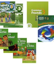 پک کامل امریکن فمیلی اند فرندز 3 (سایز وزیری) American Family and Friends 3 Second Edition